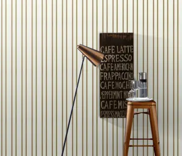 Popular Tapet cu dungi, unt, auriu, dormitor, living