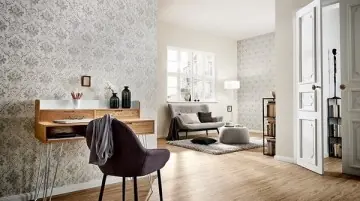 Tapet vinilic clasic cu model de damasc floral Mai ieftin