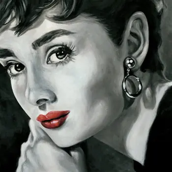 Poster Eleganta a la Audrey Hepburn Retur gratuit