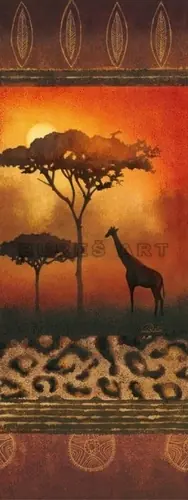 Poster dcorativ cu motiv african I, Popular