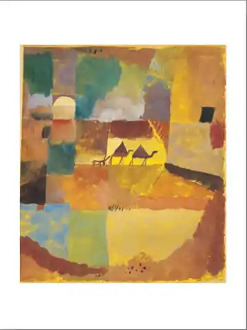 Livrare expres Poster decorativ Klee "Doi dromaderi si un asin"