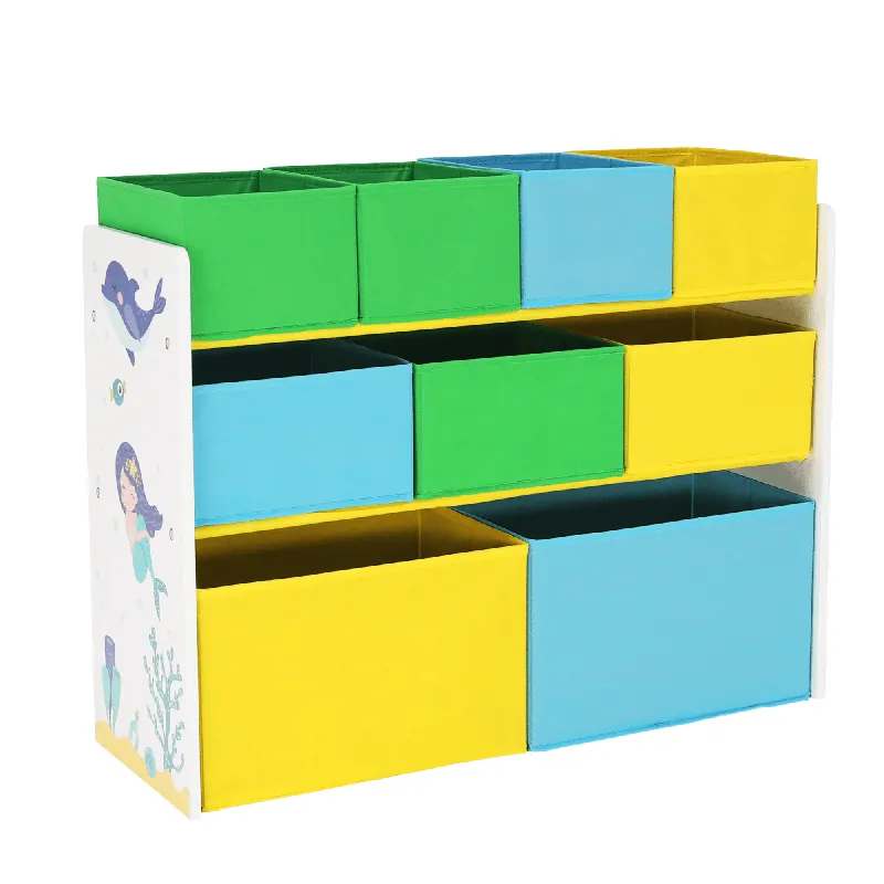 Plată sigură Organizator / raft pentru jucării, multicolor / model, NOMITO TIP 2