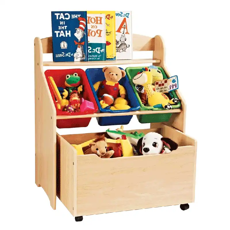 Organizator de jucării, natural / multicolor, MAISIE Lichidare de stoc
