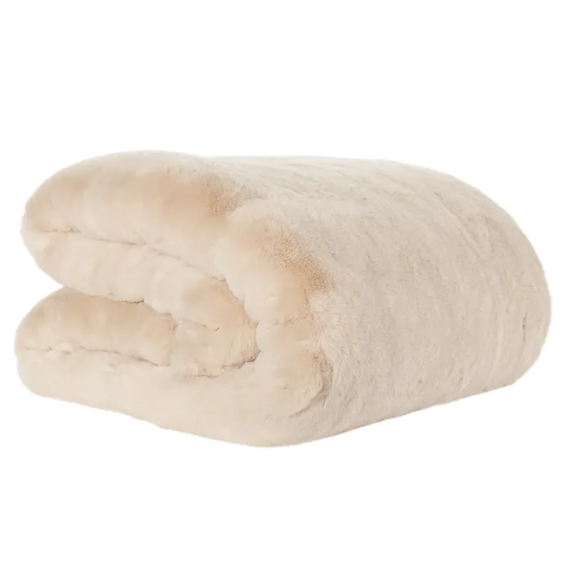 Reducere specială Pătură de blană, bej, 150x180, RABITA NEW TYP 2
