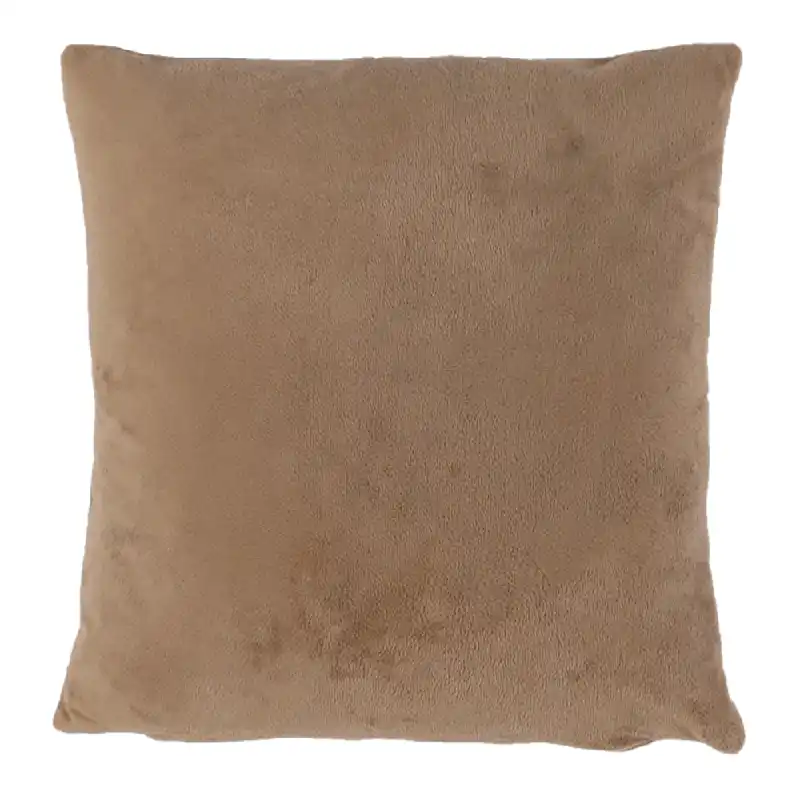 Cel mai bun preț Pernă, material textil de catifea maro deschis, 45x45, ALITA TIPUL 4