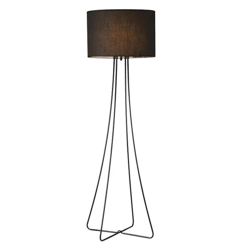 Super ofertă Lampă pe picior, metal negru/material, CINDA TYP 12 F4813