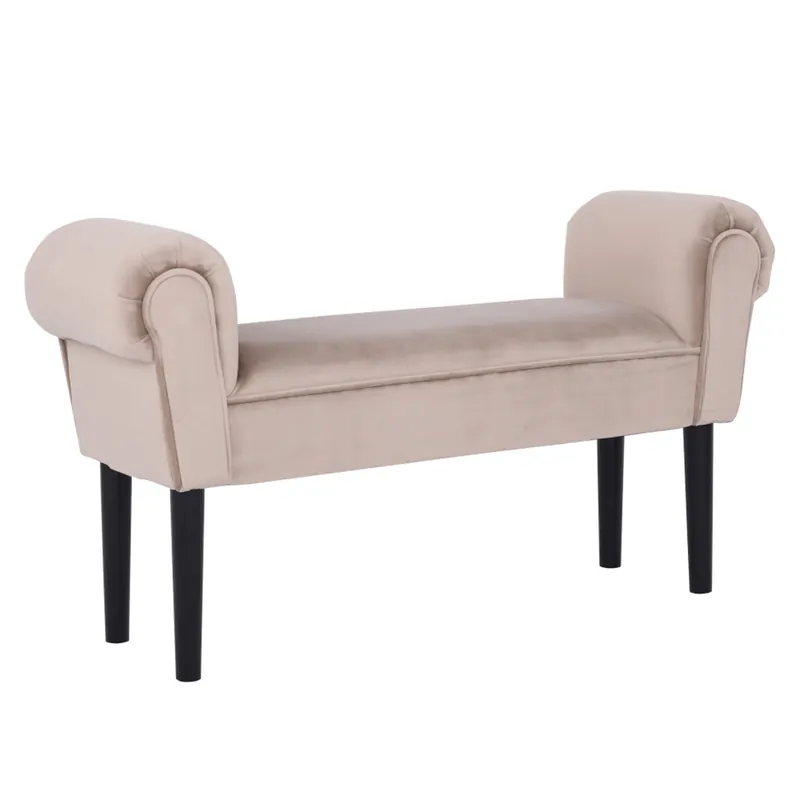 Reducere extra Bancă, catifea Velvet, grej/negru, BURDA