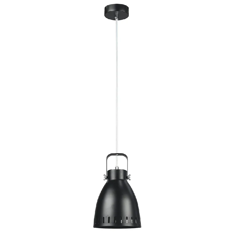 Lampă suspendată, neagră / metalică, AIDEN TIP 3 Premium
