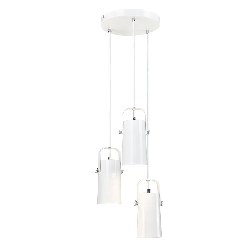 Preț mic Lampă suspendată, albă / metalică, DEVAN