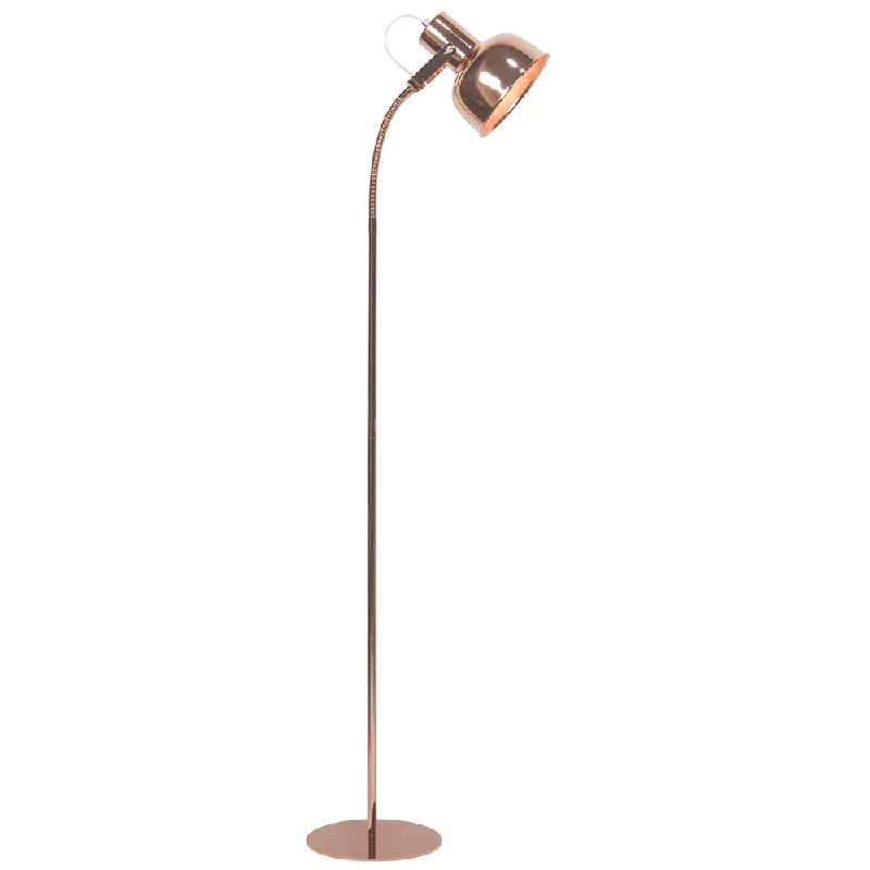 Lampă de podea în stil retro, metal, auriu roz, AVIER TIP 2 Disponibil imediat