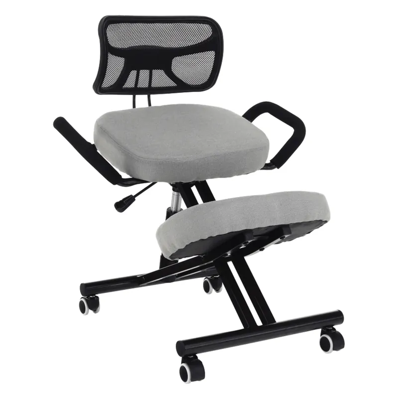 Premium Scaun de îngenunchiere ergonomic, gri-maro Taupe / negru, RUFUS