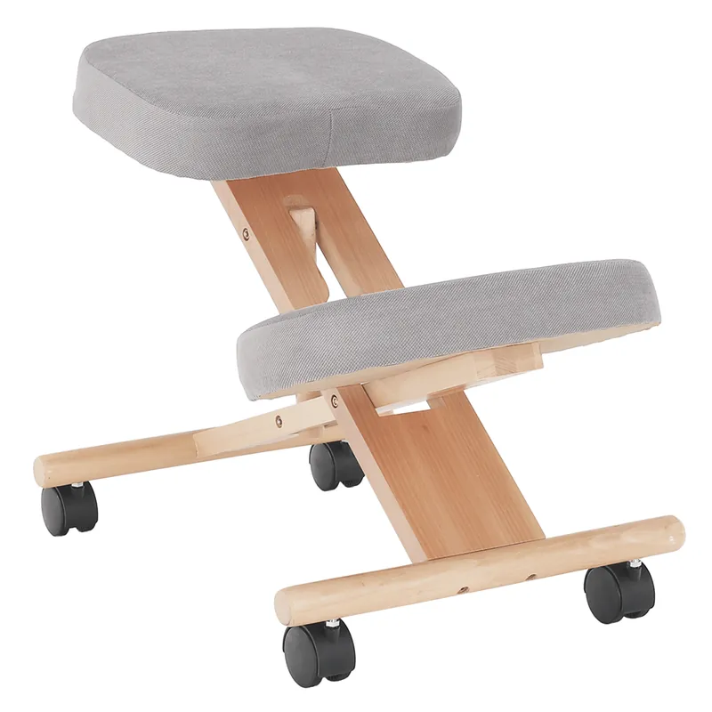 Scaun genunchi ergonomic, gri-maro Taupe / fag, FLONET Reduceri