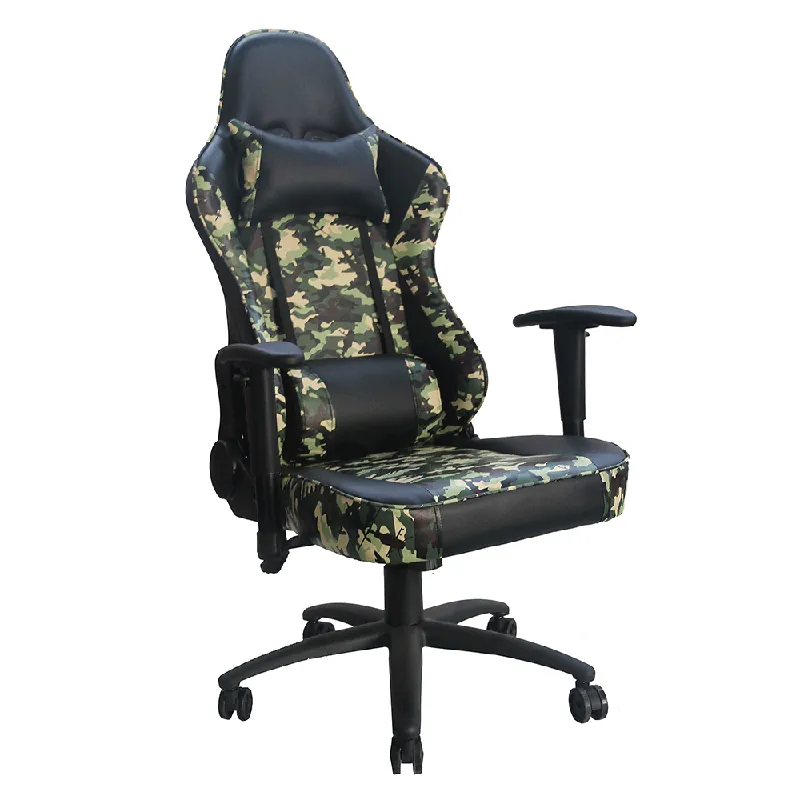 Retur ușor Scaun de birou / joc, model negru / armată, ARMYRE