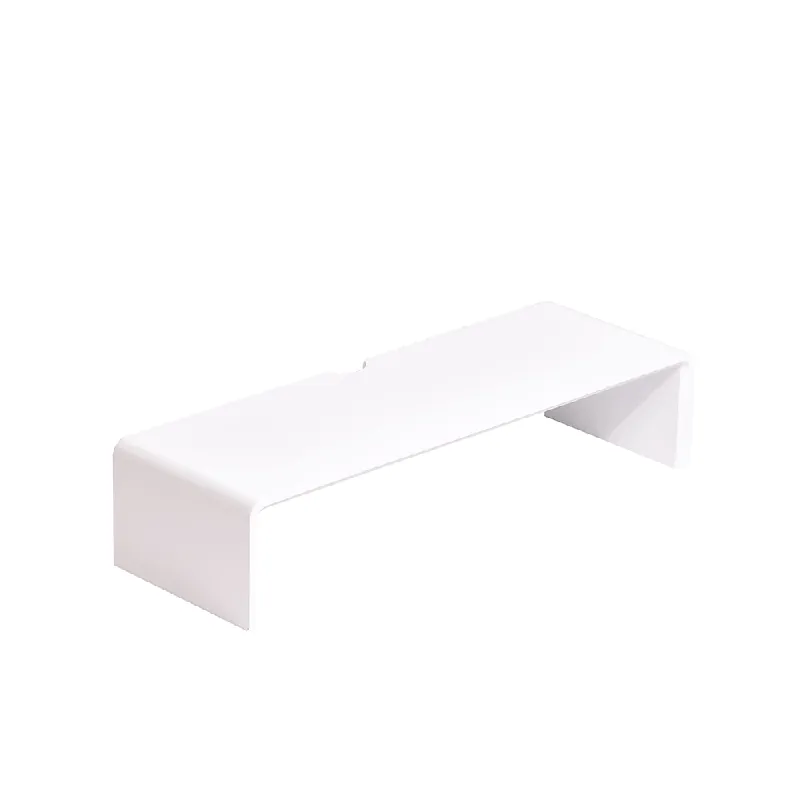 Preferatul clienților Suport monitor, bambus, alb, ELARO TIP 1