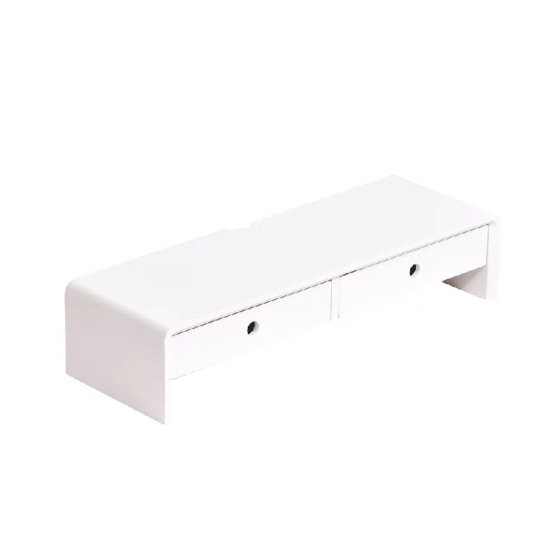 Suport monitor, bambus, alb / natural, ELARO TIP 2 Super ofertă