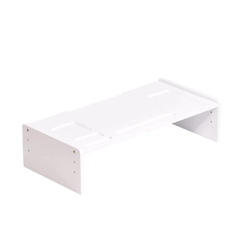 Suport monitor, bambus, alb, ELARO TIP 3 Lichidare de stoc
