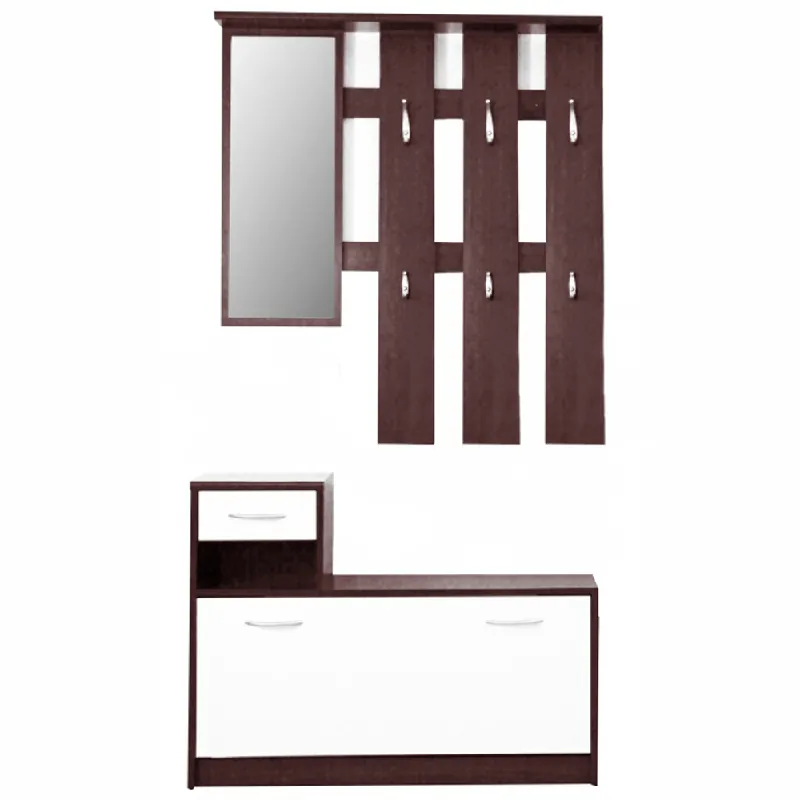 Set vestibul, wenge, alb MECKI Preț redus