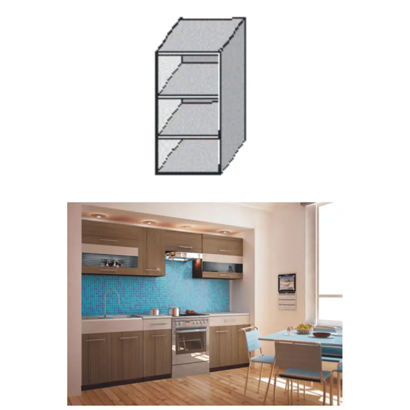 Dulap bucătărie cu poliţe, rigoleto dark+light/wenge, JURA NEW I GO-20 Popular