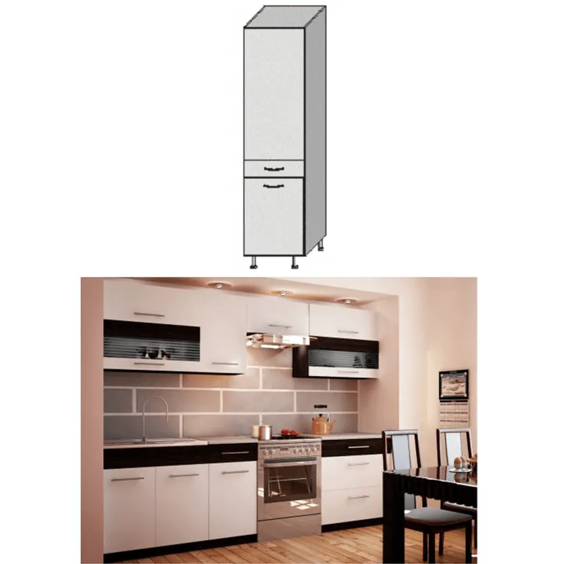 Preferatul clienților Dulap alimente, alb/venge, JURA NEW B S-40