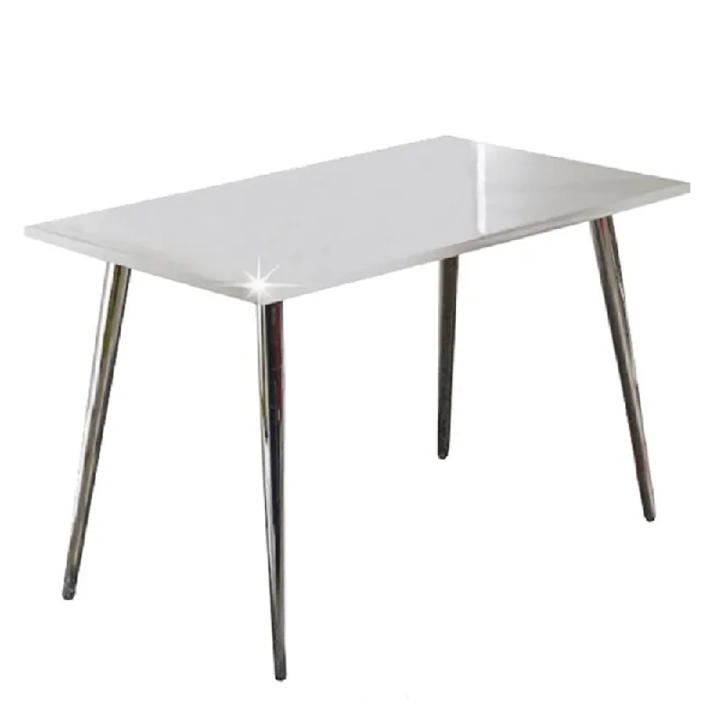 Doar azi Masă dining, MDF+crom, extra strălucire HG, 120x70 cm, PEDRO
