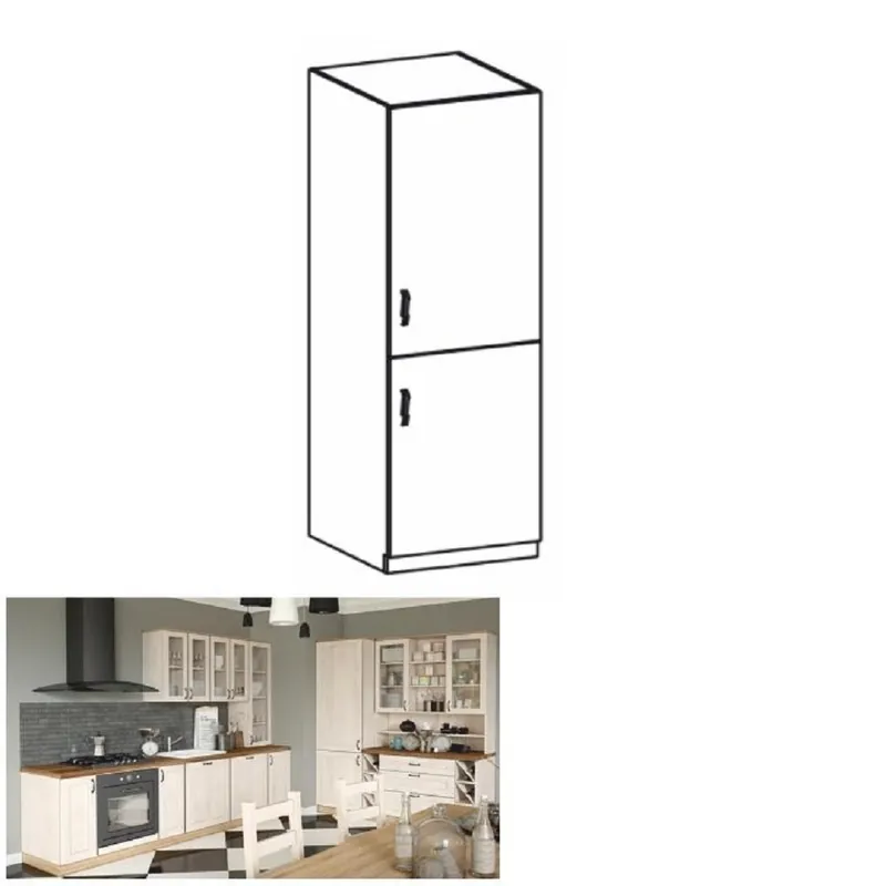 Ofertă de sezon Dulap înalt, alb/pin nordic, dreapta, ROYAL D60R
