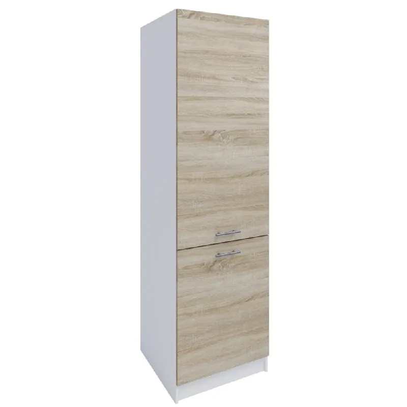 Dulap pentru produse alimentare, stejar sonoma/alb, deschidere stânga, FABIANA S - 60/210 Ofertă specială