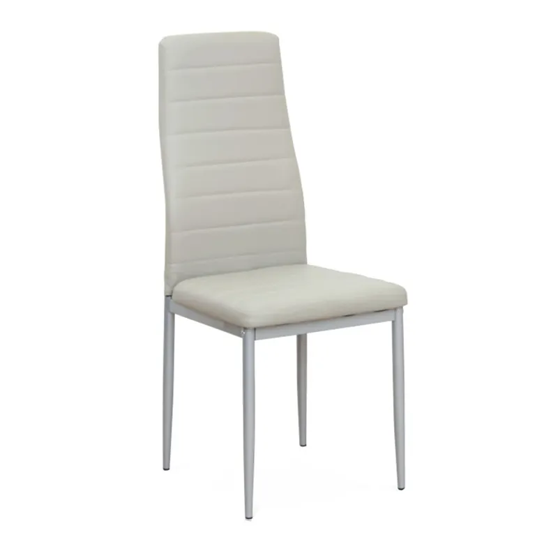 Scaun, piele eco gri deschis/metal gri, COLETA NOVA Discount