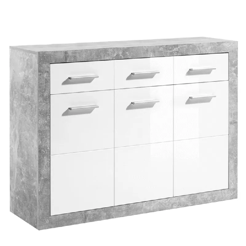 Scrin 4Z + 3D, gri / alb cu luciu, SLONE 3 Noutate