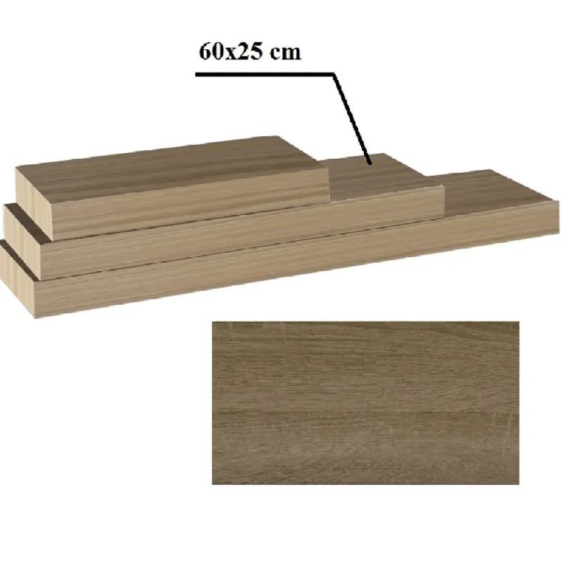 Poliţă 60x25 din MDF, stejar trufă, GANA FY 11044-3 Calitate înaltă
