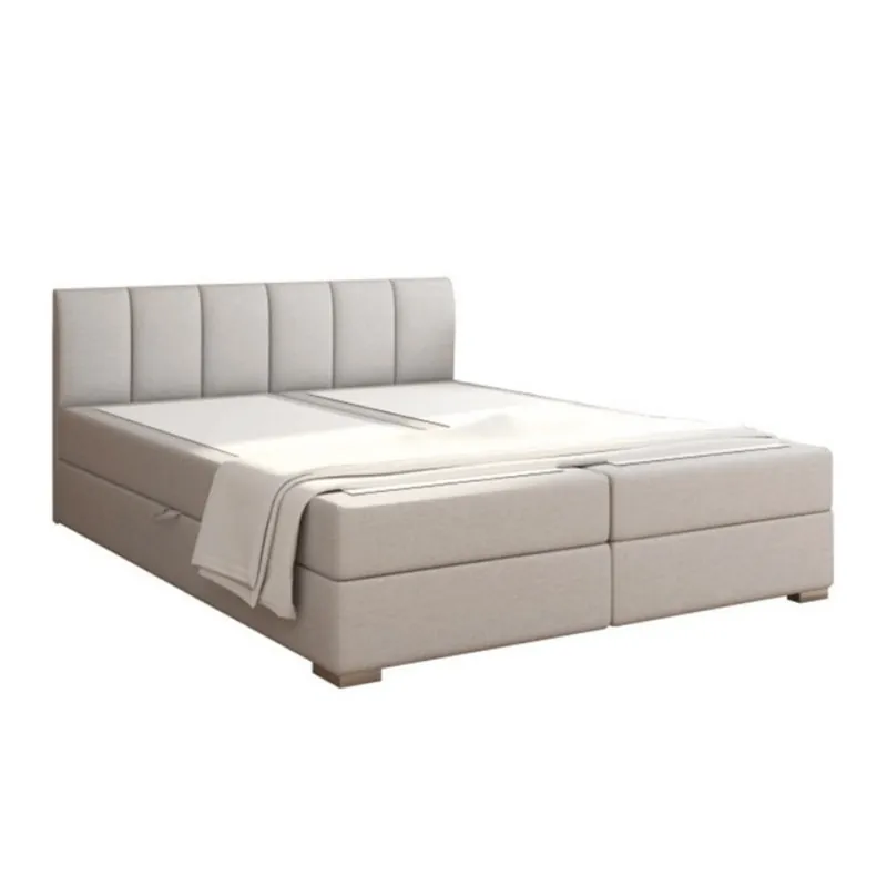 boxspring pat 160x200, gri deschis, RIANA KOMFORT Vezi acum