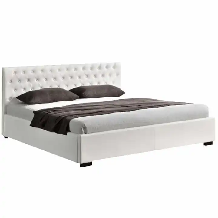 Pat cu spaţiu de depozitare, alb, 180x200, DORLEN 2 NEW Preferatul clienților