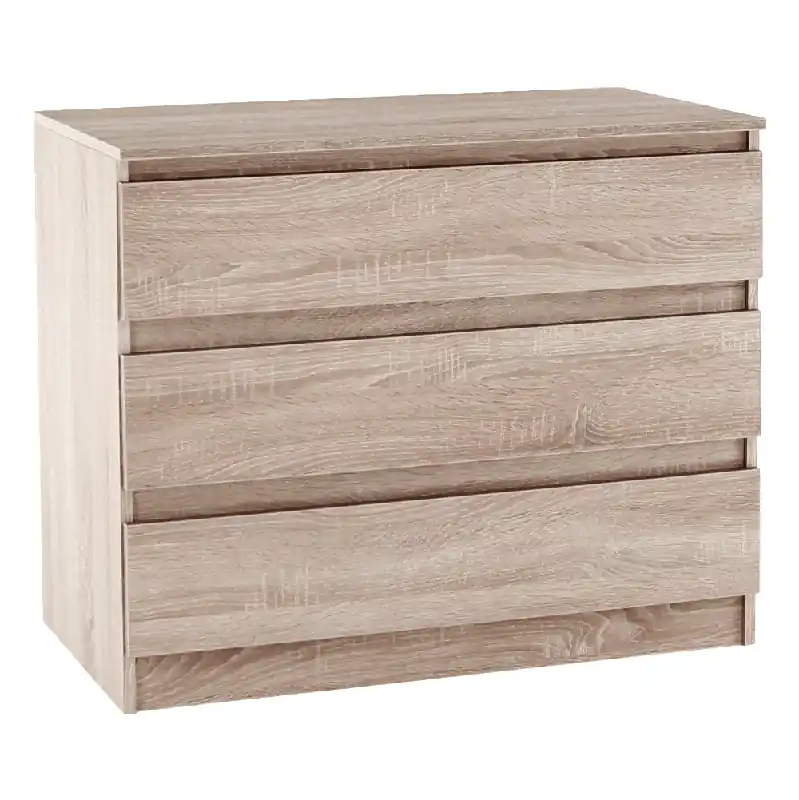 Comodă cu 3 sertare, stejar sonoma, HANY NEW 003 Reducere