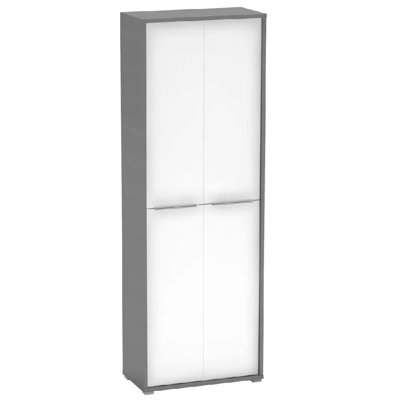 Cumpără acum Dulap înalt cu rafturi, grafit/alb, RIOMA NEW TYP 05