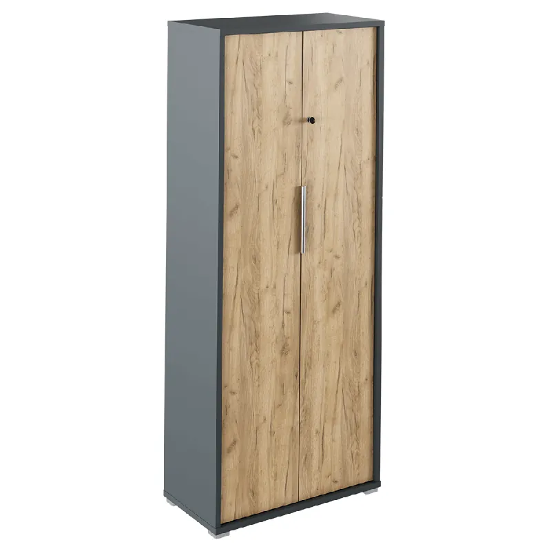 Ofertă limitată Dulap cu lacăt, grafit / stejar artizanal, RIOMA NEW TYP 31