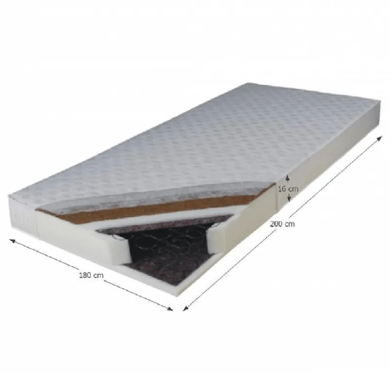 Saltea, cu arcuri, 180x200, KOKOS MEDIUM Plată securizată