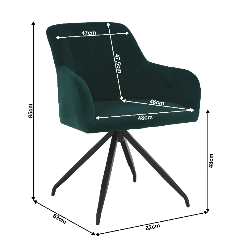 Promoție Scaun pivotant, ţesătură de catifea verde/negru, VELEZA NEW