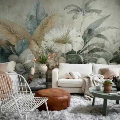 Reducere Fototapet, Vintage Garland, Rust, Rebel Walls