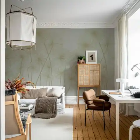 Fototapet, Waterlily Forest, Gray, Rebel Walls Disponibil imediat