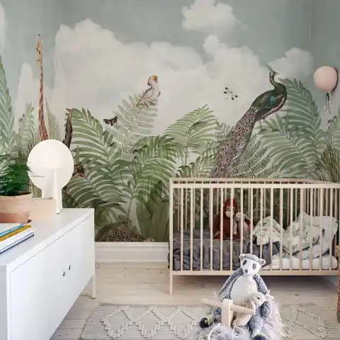Fototapet, Wild Haven, Green, Rebel Walls Calitate înaltă