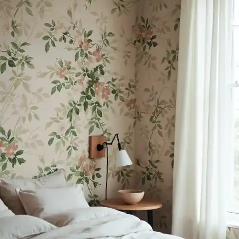 Ofertă Fototapet, Wildflower Vista, Beige, Rebel Walls