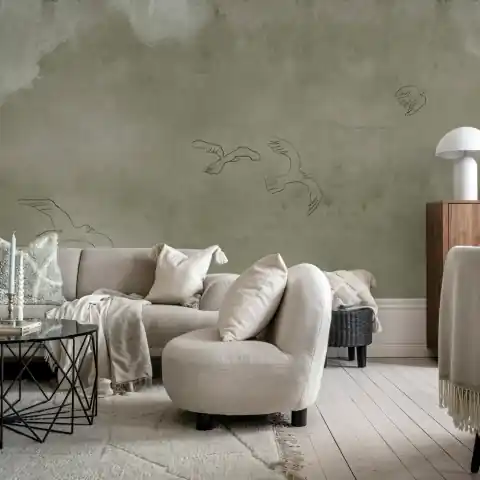 Fototapet, Wings Over Horizon, Beige, Rebel Walls Cumpără online