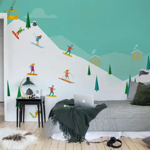 Fototapet, Winter Holiday, Multi, Rebel Walls Chilipir