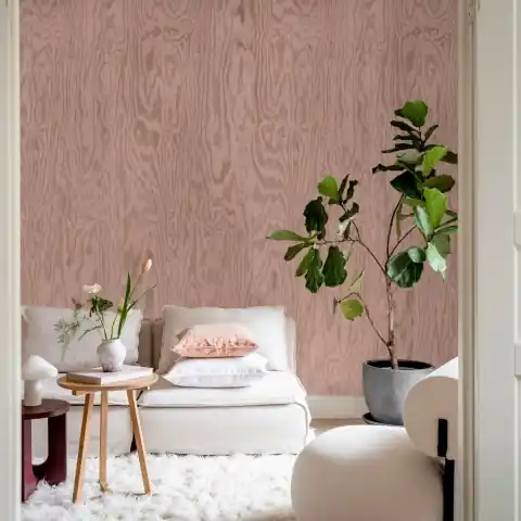 Fototapet, Wood Shades, Pink, Rebel Walls Ofertă exclusivă