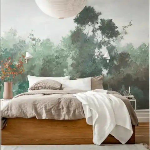 Ieftin Fototapet, Wood, Green, Rebel Walls