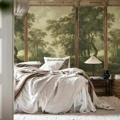 Cel mai bun preț Fototapet, Woodland Panels, Green, Rebel Walls