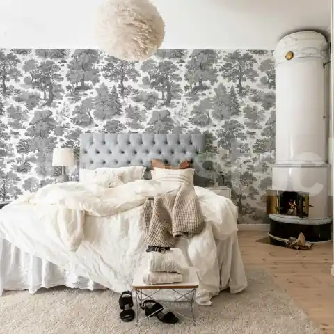 Cel mai vândut Fototapet, Woodland Toile, Gray, Rebel Walls