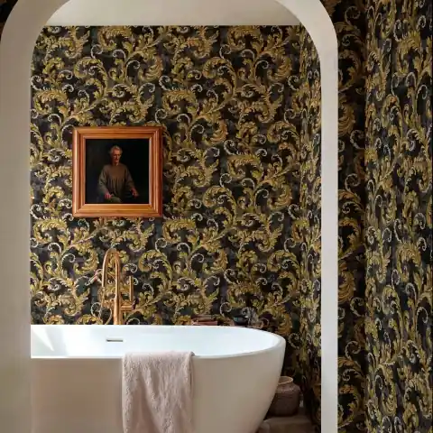 Tapet Byzantine Damask, Onyx, Coordonne, 5mp / rola Plată sigură