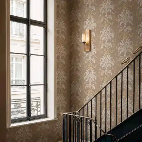Cumpărături sigure Tapet French Damask, Stone, Coordonne, 5mp / rola