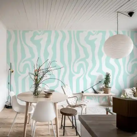 Doar azi Fototapet, Dizzy, Turquoise, Rebel Walls