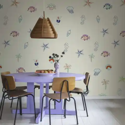 Fototapet, Summer Lo-Fi, Beige, Rebel Walls Preț promoțional